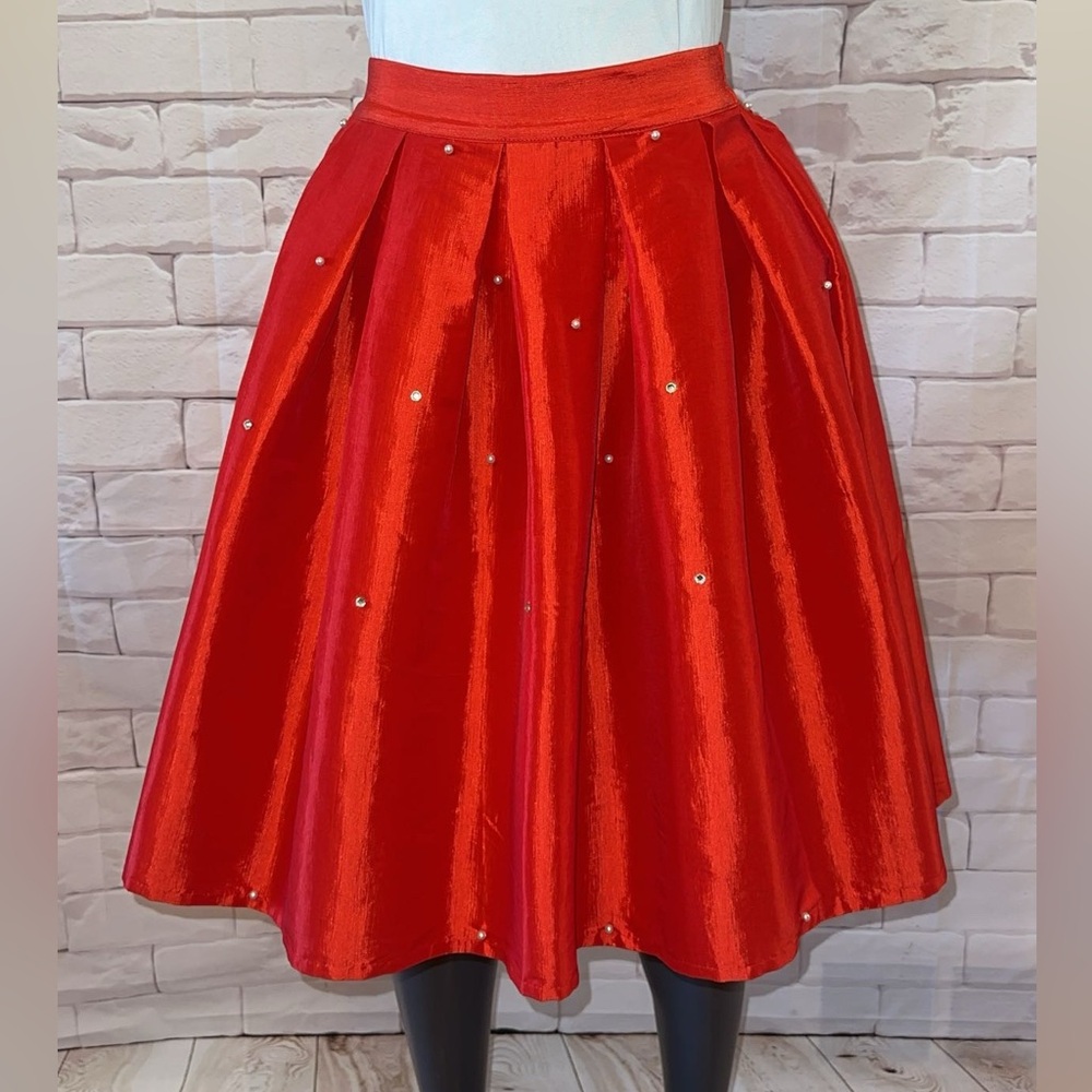 Chicwish Vibrant Red Skirt